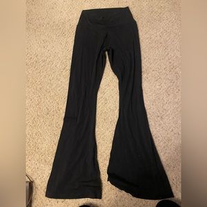 High waisted flare leggings